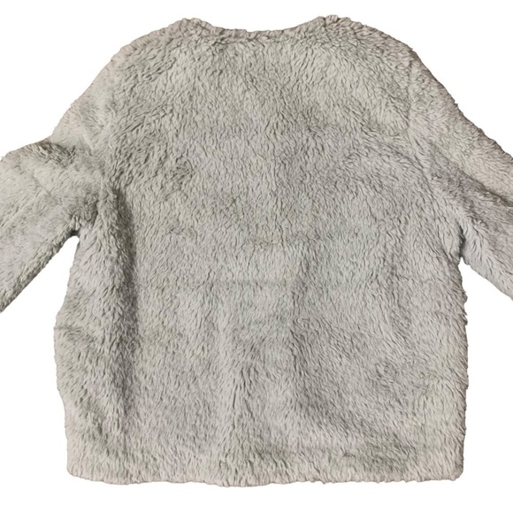Vero Moda NWT Amanda Short Faux Fur Teddy in Mineral Gray Size XS - Picture 5 of 13
